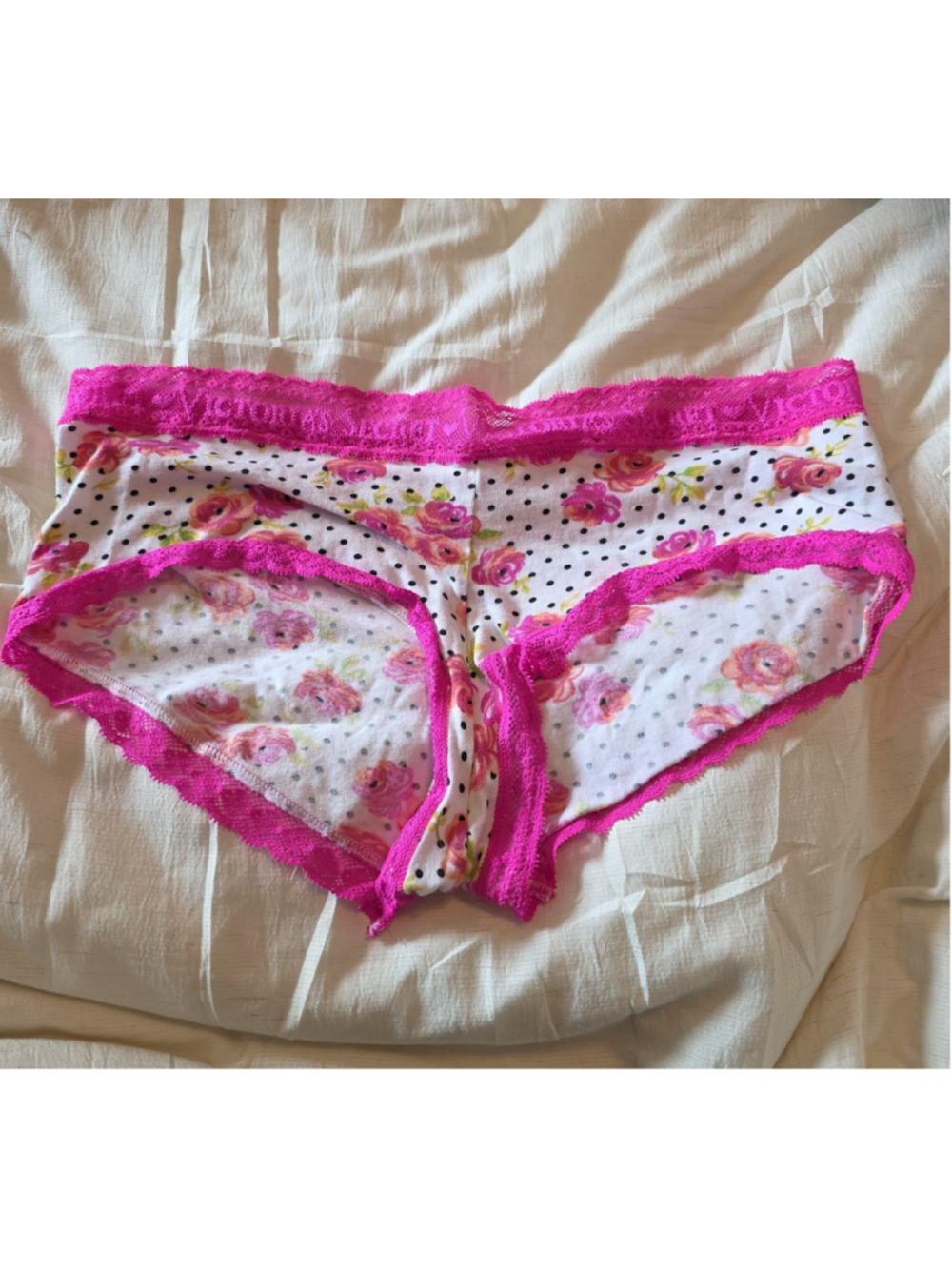 Victoria's Secret Vintage Boyshort Panties Sz Large Y2k Floral